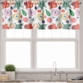 thumbnail image 3 of Ambesonne Retro Valance & Curtain, Vegetables and Fruits Pattern, 55"x24", Burnt Sienna Sea Green, 3 of 7