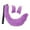 violet, variant on Runquan 3 Piece Plush and Tail Set Adjustable for Mardi Gras Halloween Dress Women Girls brown