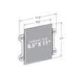 thumbnail image 3 of Azar 106614 8.5"W x 11"H Sign Frame with suction cups, 2Pack, 3 of 8