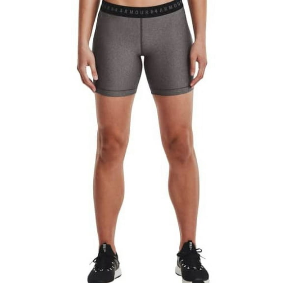Under Armour Womens Mid Rise Middy 5" Compression Shorts X-Large Gray 1371257-019