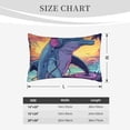 thumbnail image 3 of Fotbe Hip-Hop DJ Dolphin Pillow Cases - Envelope Closure - Luxury, Extra Soft, Cooling Pillow Covers - Wrinkle, Fade, Stain Resistant-20"x30", 3 of 8