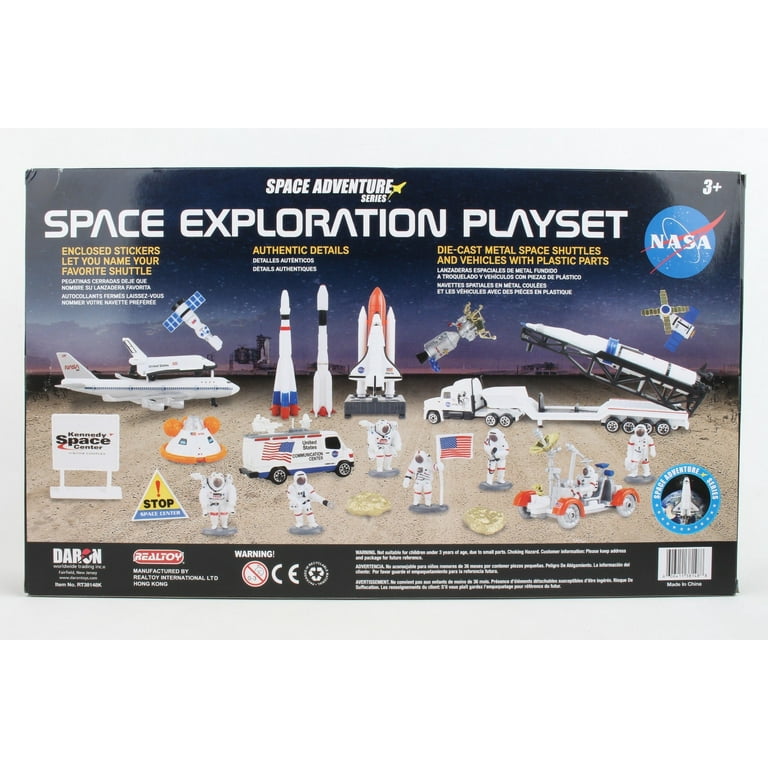 NASA Space Mission Toy Model - 28 Piece Playset with Space Shuttle