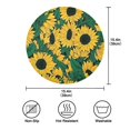 thumbnail image 4 of IAUYY Set of 6 Round Placemats for Dining Tables Heat-Resistant and Wear-Resistant DIY Printing Design Table Placemats，Applicable for Christmas Rugged Hand-drawn Illustrations, 4 of 6