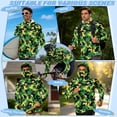 thumbnail image 5 of SEANATIVE UV Protection Fishing Hoodie for Men Long Sleeve Outdoor Fishing Shirt with Hood Lightweight Breathable Hiking Tops Running Camping Sun T-Shirt, XL, Flower Camo Green Yellow Black, 5 of 7