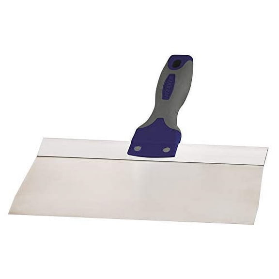 Warner 10" ProGrip Stainless Steel Drywall Taping Knife, Soft Grip Handle, 10920