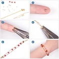 thumbnail image 4 of 1Box 300Pcs 18K Gold Plated Crimp Bead Covers Metal Half Round Open Crimp Beads Knot Covers Caps 4mm for DIY Jewelry Makings, 4 of 9