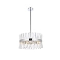 thumbnail image 6 of Serephina 20 inch crystal round pendant light in satin gold, 6 of 7