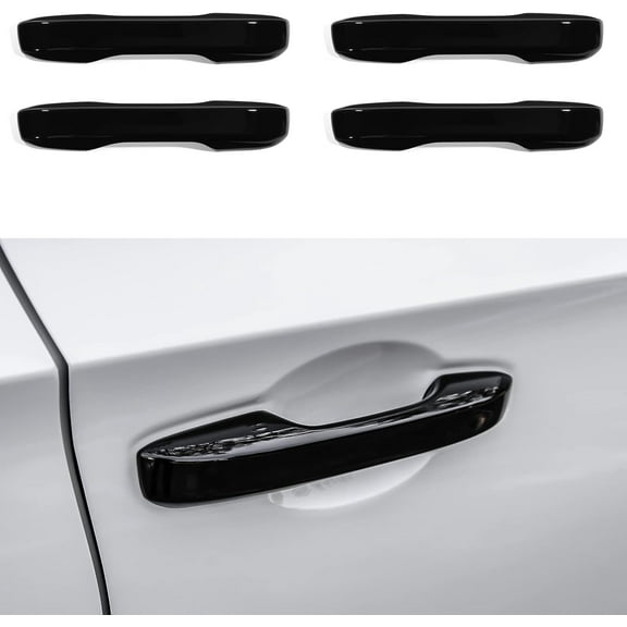 Compatible with Honda Civic 2022 2023 2024 2025 for Accord CR-V HR-V 2023 2024 2025 Accessories Car Exterior Door Handle Cover Trims -Glossy Black
