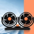 thumbnail image 4 of RUNROTOO Car Fan Dual Head Cooling Fan For Dashboard For And Trucks Stylish Design For Enhanced Airflow And Comfort, 4 of 8