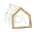 thumbnail image 4 of Aro de con Incrustado Anillos de Regalos de Bricolaje de Punto de Manual Divertidos P - Forma forma de la casa mayimx Aro de bordado, 4 of 9