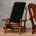 thumbnail image 3 of Silla de cubierta de madera Colco Soporte para teléfono de escritorio Decoración de mini artesanías plegables, 3 of 8