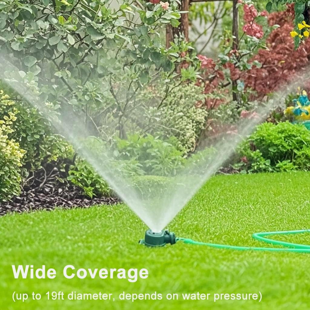LSKJGA-Irrigation Sprinklers, Metal Lawn Sprinkler for Yard and Garden, Heavy Duty Water Irrigation System 360 Degree for Small to Medium Area Watering Garden Lawn Yard Patio Grass