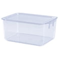 thumbnail image 2 of Plastic Stackable Kitchen Storage Organizer Bin Containers with Front Pull Drawer for Cabinet, Pantry, Fridge, Freezer, Shelf, Refrigerator Organization, 2 of 8