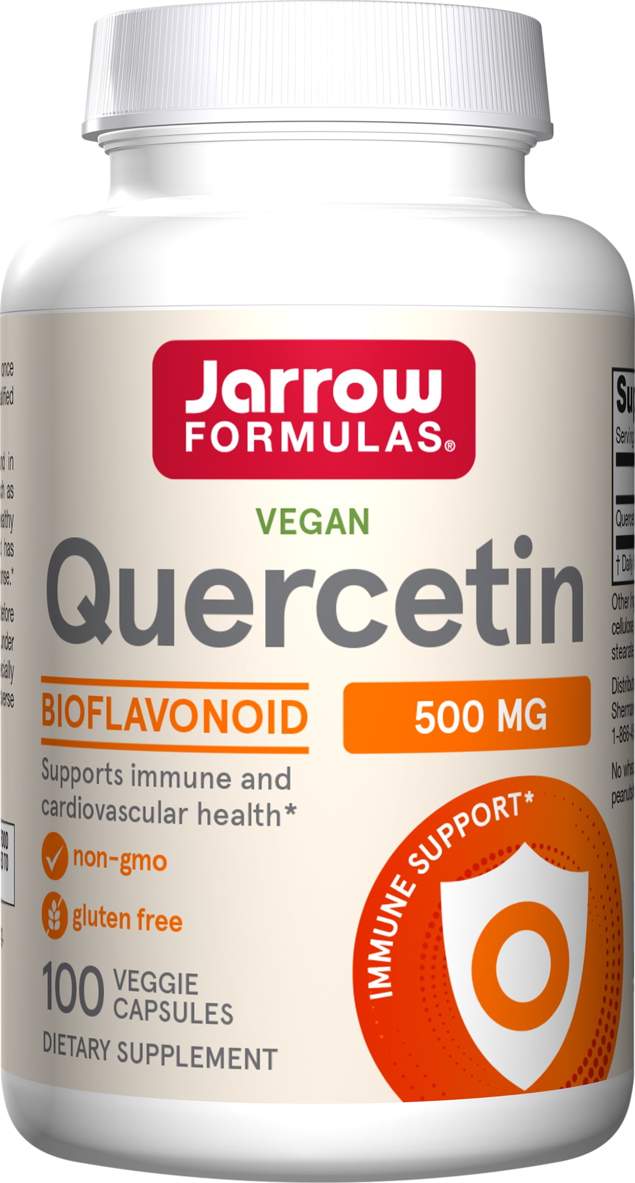 Jarrow Formulas Quercetin, Cardiovascular Support, 500 mg, 100 Veggie Caps