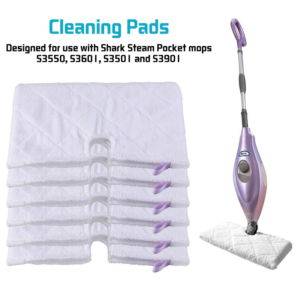 3 Standard Size Steam Mop Replacement Pocket Pads For Shark S3501 S3601 S3901 mm 