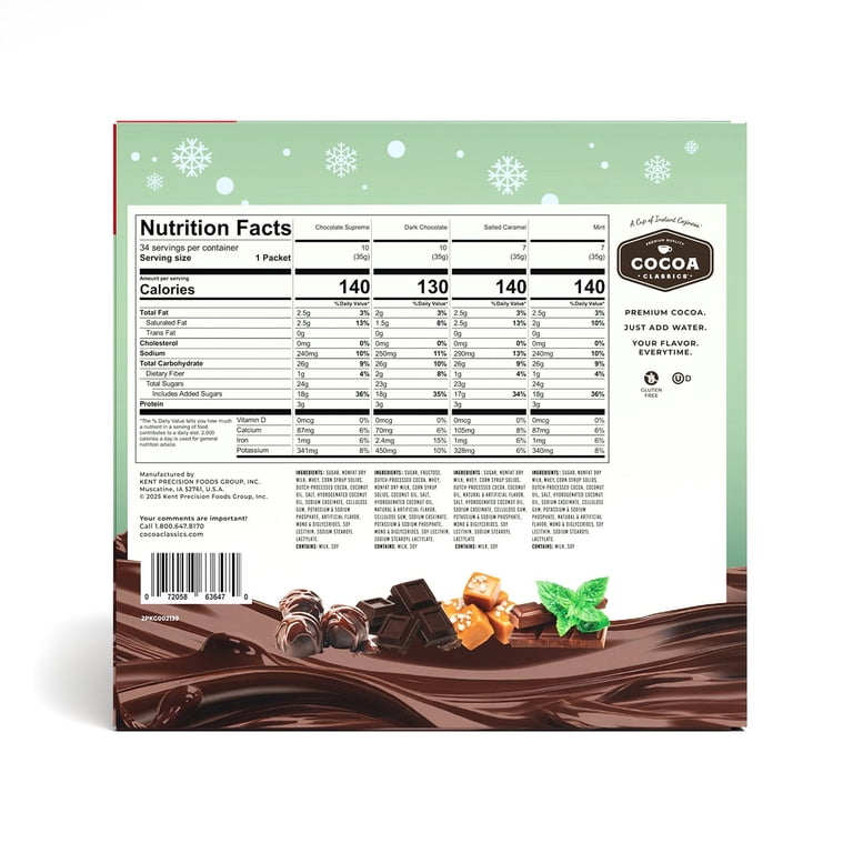 Cocoa Classics, Hot Cocoa Mix, Variety Pack, 42.5 oz - Walmart.com