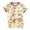 Beige, variant on FINALGANG Child Girls Outfits Sets Toddler Baby Casual Playwear Breathable Animal Print O-Neck Tops With Elastic Waist Pants For Summer Kids Daily Wear 3-4 Years