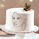 thumbnail image 1 of Batería de Cocina Arte minimalista abstracto Lady Face Cake Toppers Girl Birthday Cake Decor (K) Likrtyny Libre de BPA, 1 of 7