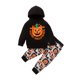 thumbnail image 1 of SAYOO - Traje de pantalón para niños, manga larga con capucha, estampado de Halloween, tops sueltos + pantalones largos informales de otoño para niñas y niños SAYOO Moda, 1 of 9
