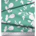 thumbnail image 2 of Soimoi Georgette Viscose Fabric Leaves & Floral Artistic Decor Fabric Printed Yard 42 Inch Wide, 2 of 5