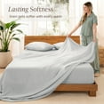 thumbnail image 4 of Bare Home Linen Sheet Set - Deep Pocket - Breathable - 4-Pieces - Queen, Glacier Gray, 4 of 10