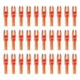 thumbnail image 1 of Uxcell Archery Arrows Nocks, Plastic Insert Arrow Nock Replacement Arrow Tails for Hunting Shooting Compound Recurve Transparent Orange, 1 of 7