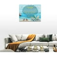 thumbnail image 2 of Beach Wall Art Ocean Wall Decor Coastal Beach Chairs Sea Turtles Canvas Prints Seagull Seashell Pictures Inspirational Quotes Painting Modern Artwork Home Decoration for Bathroom Bedroom 16"x12", 2 of 6