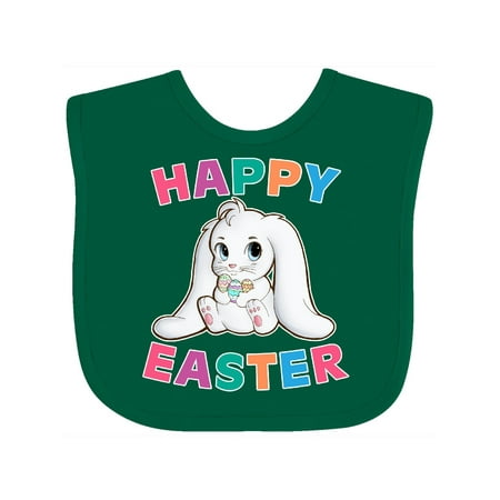 

Inktastic Happy Easter Adorable Bunny Gift Baby Boy or Baby Girl Bib