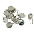 thumbnail image 2 of 12 Piezas de Gancho de Alambre de Pendiente de Latón con Encanto Disco en Blanco para Joyas de Bricolaje Regalo Plata Macarena Pendiente en blanco, 2 of 7