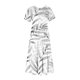 thumbnail image 3 of Vestido de Manga Corta para Mujeres Vestido de Verano de Cuello Redondo Impreso, Poliéster de Tamaño Verdadero Diario Y Vestido de Fiesta, 3 of 5