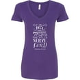thumbnail image 3 of Inktastic We Will Serve the Lord Bible Verse Women's V-Neck T-Shirt, 3 of 5