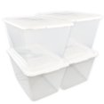 thumbnail image 6 of SimplyKleen 14.5-gal. Reusable Stacking Clear Plastic Storage Containers with Mermaid Print Lids (Pack of 4), 6 of 8