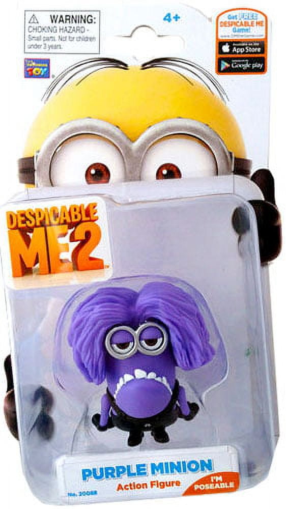 Despicable Me 2 Purple Minion Action Figure [Stuart] - Walmart.com