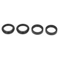 4Pcs/Set Motorcycle Front Fork Damper Oil Dust Seal Kit Rubber Black
