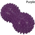 thumbnail image 2 of Spiky Massage Ball Peanut Massager Ball Fitness Exercise Mobility Peanut Ball Pain Muscle Steess Foot Myofascial Relief for Plantar Fasciitis Heel Foot Arch Pain (perple), 2 of 5