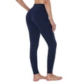 thumbnail image 2 of FEDTOSING Women's High Waisted Yoga Leggings 25" Navy Blue Workout Yoga Pants with Pockets,up to Size 2XL, 2 of 6