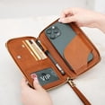 thumbnail image 4 of Rfid Passport Wallet Case, Zippered Anti-theft Passport Bag, Travel Essentials, 4 of 6