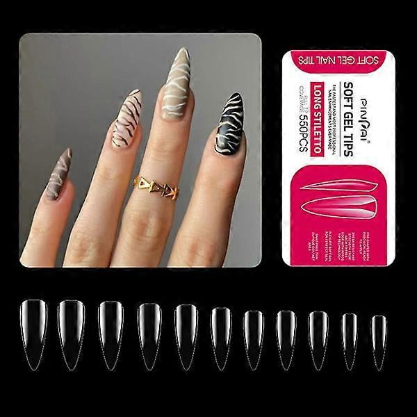 Artificial false nail tips transparent false nails press on false nail tips full coverage false nail tips