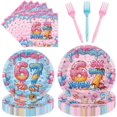 thumbnail image 1 of Princess Birthday Party Decorations, 96 Pcs Four Ever a Princess Plates and Napkins Forks Tableware Set, Girls 4th Birthday Party Supplies Disposable Plates Set for 24, 1 of 7