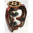 thumbnail image 2 of Past Present and Future Time Warp Steampunk Gearwork Sandtimer Black Sand Sculpture, 2 of 3
