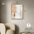 thumbnail image 5 of Golden Glow on Pink Canvas Abstract Earth Tone by Art Remedy, Gold Frame, 24 x 30, 5 of 7