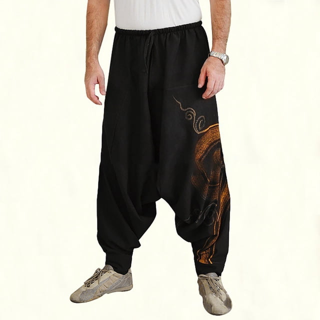 Birdeem Pantalon Long Décontracté pour Hommes à Cordon de Serrage Imprimé, Joggers de Course, Pantalons de Survêtement