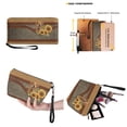 thumbnail image 3 of ZUXONGSY Dog Sunflower Print Handbag with Practicality Makeup Bag Purse for Women PU Leather Top Handle Satchel Set with Casual Cosmetic Pouch Purse Slim Wallet for Work Dating, 3 of 5