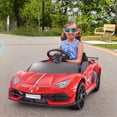 thumbnail image 2 of VOLTZ TOYS 12V Ride on Car for Kids, Official Licensed SVJ 12V Battery Powered Electric Ride-on Car Motorized Toy Vehicle for Children with Remote, Leather Seat, LED Lights and MP3 Player (Red), 2 of 7