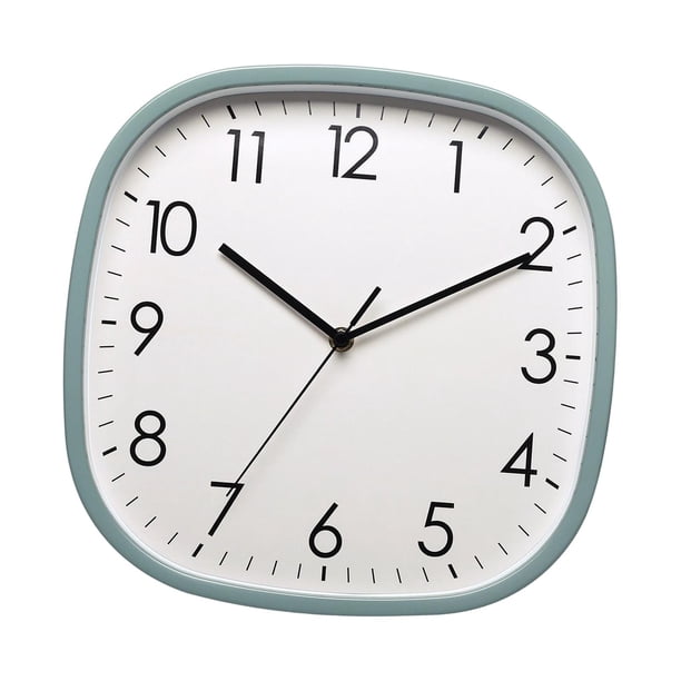 Reloj de pared colgante, diseño silencioso, ligero, duradero, grande, vintage, multifunción. Verde