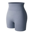 thumbnail image 6 of FITVALEN Women's Seamless Yoga Shorts High Waist Tummy Control Booty Push up Running Workout Shorts Compression Pants, 6 of 7