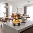 thumbnail image 5 of Resin Statues,Cute Highland Cow Figurine with Croissant Tray for Kitchen Livingroom Countertop Fall Decor, 5 of 7