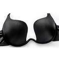 thumbnail image 4 of Womens Low Plunge Push Up Bra with Clear Straps Low Cut Convertible Underwire Padded Cleavage Bra, 4 of 5
