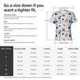 thumbnail image 4 of Bixox Men's Cartoon Planets Printed Short Sleeve Skinny Athletic T-Shirt, 4 of 6