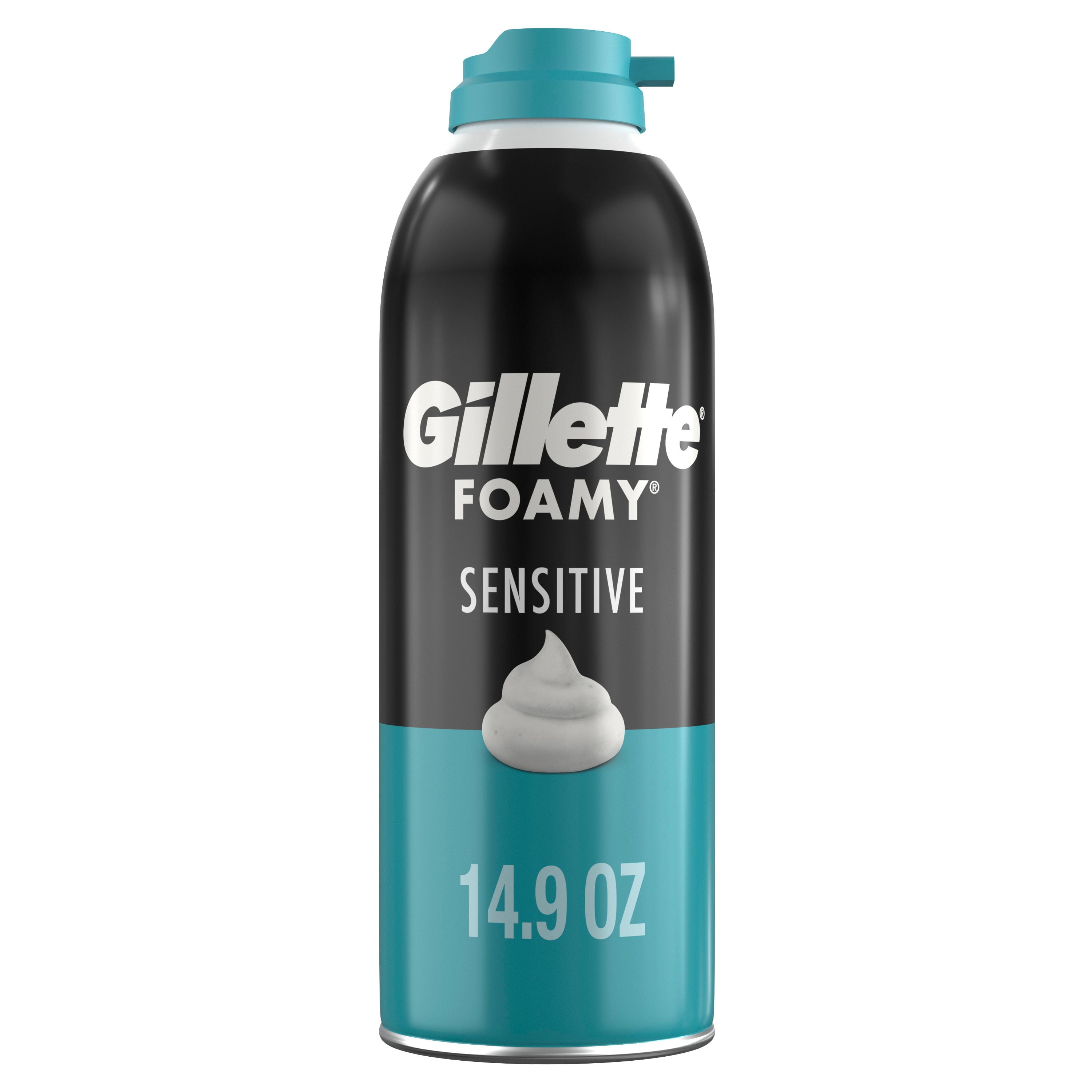 Gillette Foamy Sensitive Shave Foam For Men, Sensitive Skin, 422G